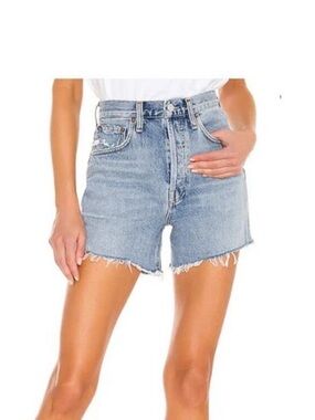 NWT Agolde Riley High-Rise Jean Shorts in Snapshot